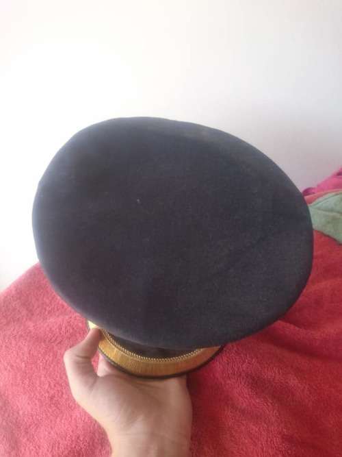 Scarce Vintage Black SAR Cap..HJ Henochsberg, Johannesburg...