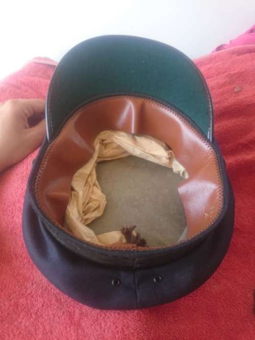 Scarce Vintage Black SAR Cap..HJ Henochsberg, Johannesburg...