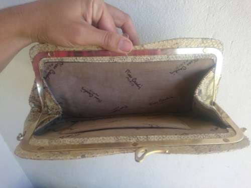 Vintage Pierre Cardin Genuine Snake Skin Hand Bag!!!