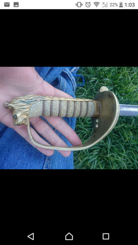 Awesome navy military sword.fair condition