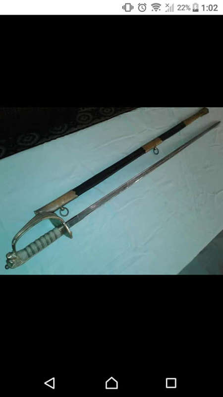 Awesome navy military sword.fair condition