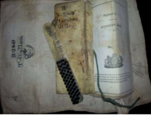 SOLDIERS ACCOUNT BOOK DATED 1821