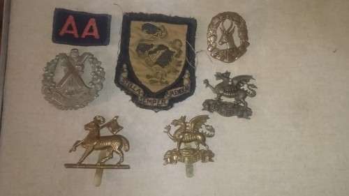 OLD WAR BADGES AND INSIGNIA