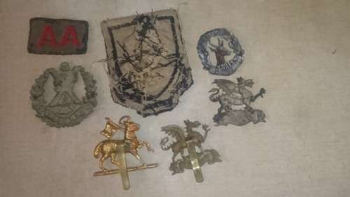 OLD WAR BADGES AND INSIGNIA