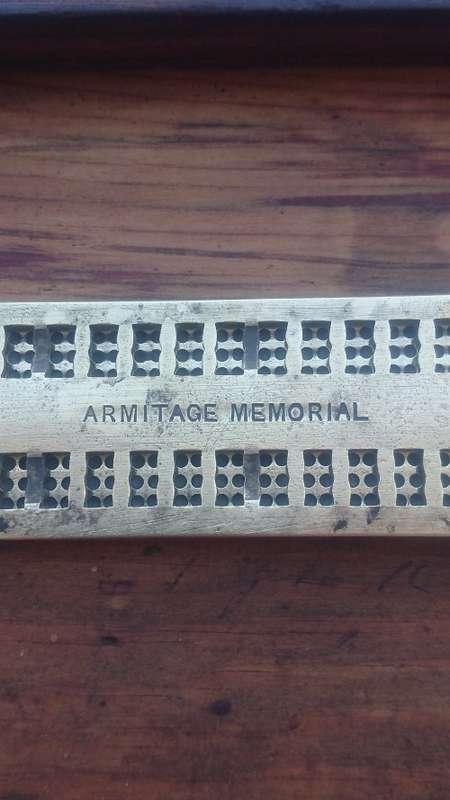 ANTIQUE c1900 Braille stencil / slate Thomas Armitage