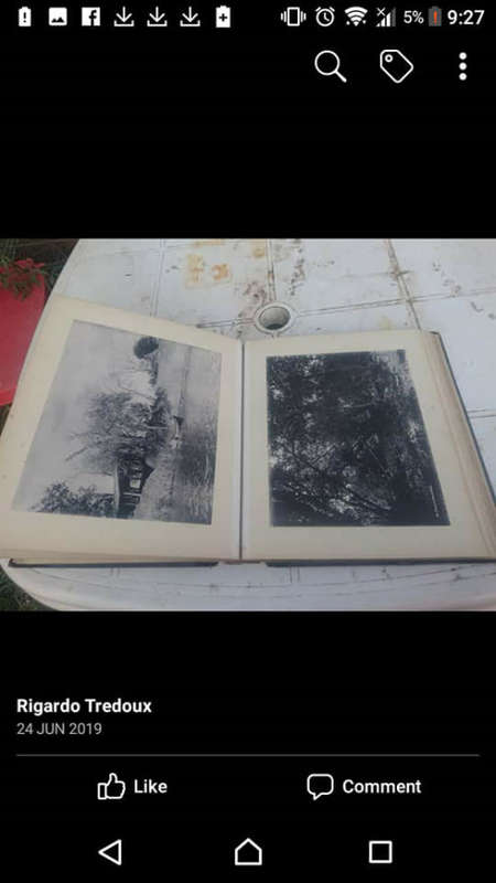 Antique photo album with original photos
