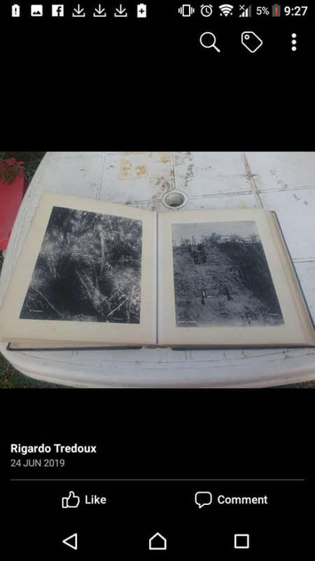 Antique photo album with original photos