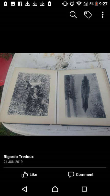 Antique photo album with original photos