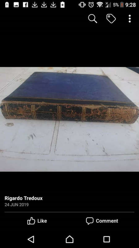 Antique photo album with original photos