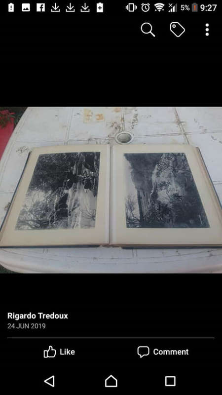 Antique photo album with original photos