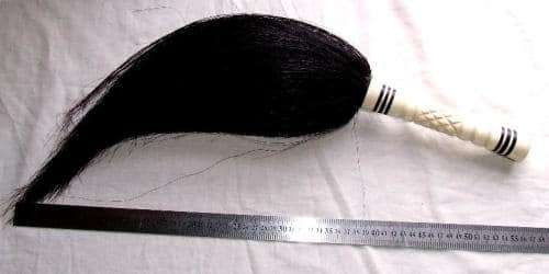 Traditional African carved Handled Fly Whisk