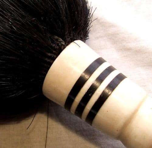Traditional African carved Handled Fly Whisk
