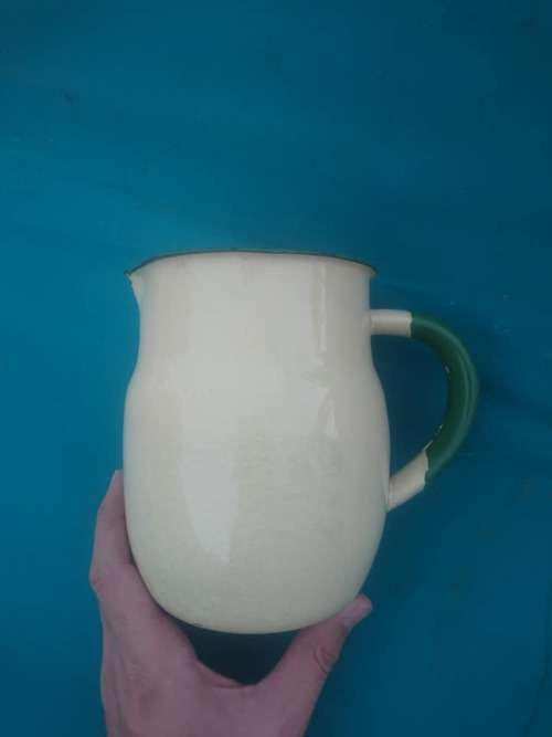 Lovely enamel jug