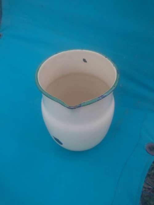 Lovely enamel jug