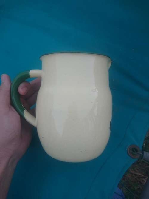 Lovely enamel jug