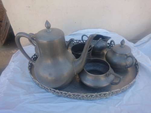 Lovely vintage Holland pewter set
