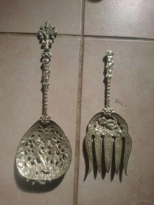 old spoon and fork set