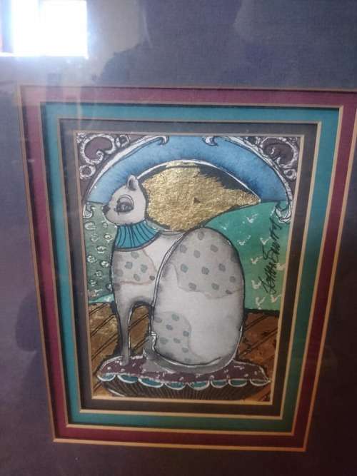stunning framed art piece