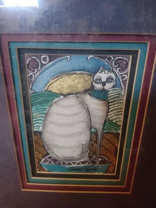 stunning framed art piece