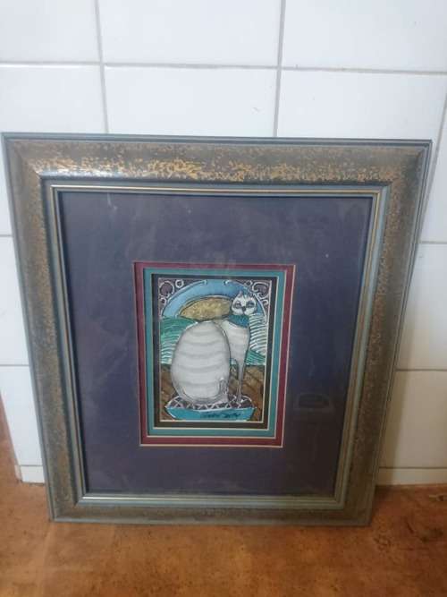stunning framed art piece