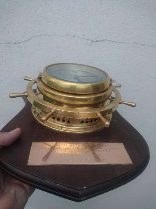 OLD BRASS GERMAN CAPTAIN CABIN CLOCK