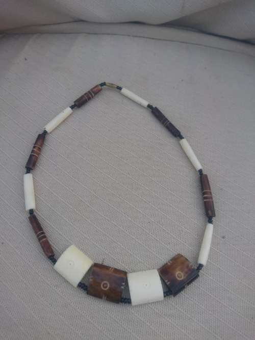 OLD NECKLACE MADE FROM BONE
