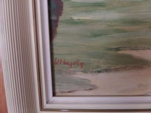 Oil on Board - Farmstead Scene - Frame size 52 cm x 67 cm by W. Pengelly.