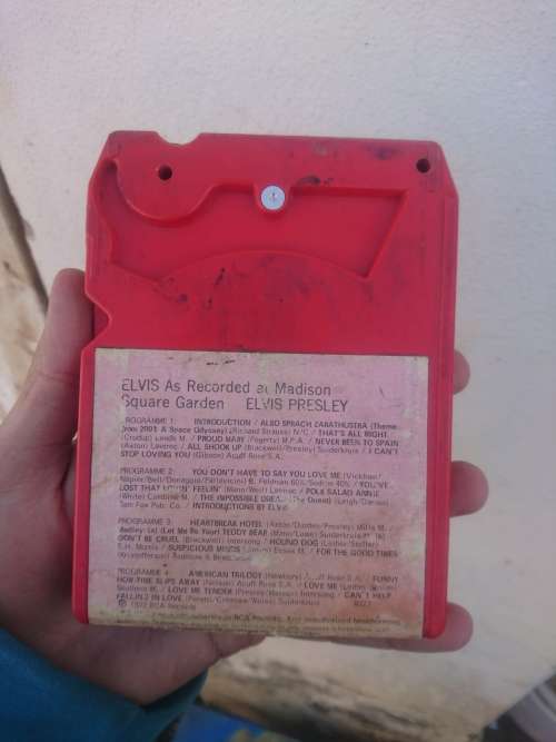 Vintage Elvis car tape.sorry dont know if working.dont have a way to test
