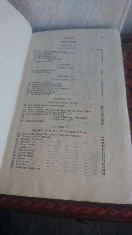 RARE 1940 WW2 BOOK ON `NOTES OF MAP READING`
