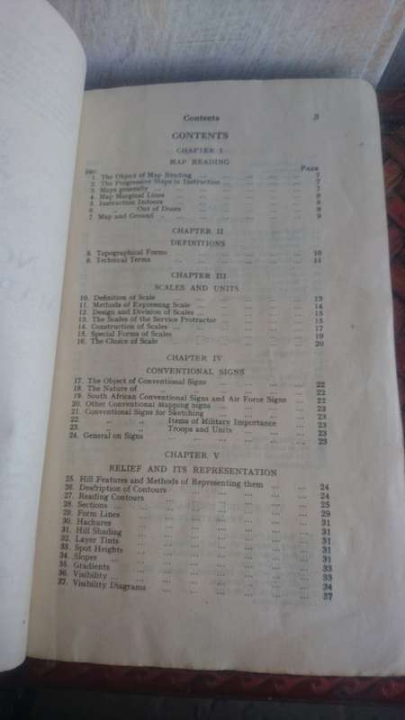 RARE 1940 WW2 BOOK ON `NOTES OF MAP READING`