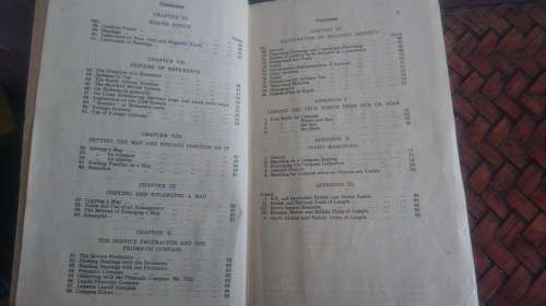 RARE 1940 WW2 BOOK ON `NOTES OF MAP READING`
