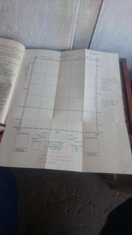 RARE 1940 WW2 BOOK ON `NOTES OF MAP READING`