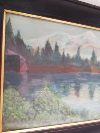 Original vintage oil on board by W Sichter size 48cm x 35cm!!!!!!