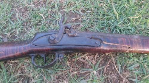 Early 1800s st etienne k 155 flint  Not working, got broken in combat