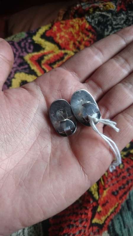 Vintage strerling silver clip on earrings