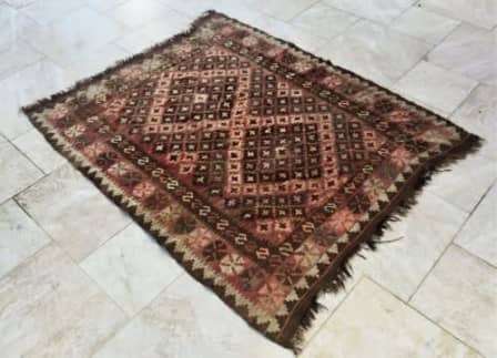 TIGHT-KNOT HAND-WOVEN KELIM RUG!! 1800mm - 1400mm