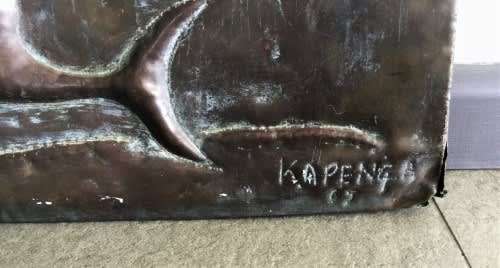 BEAUTIFUL HAND-BEATEN COPPER ART WORK!! *SIGNED*