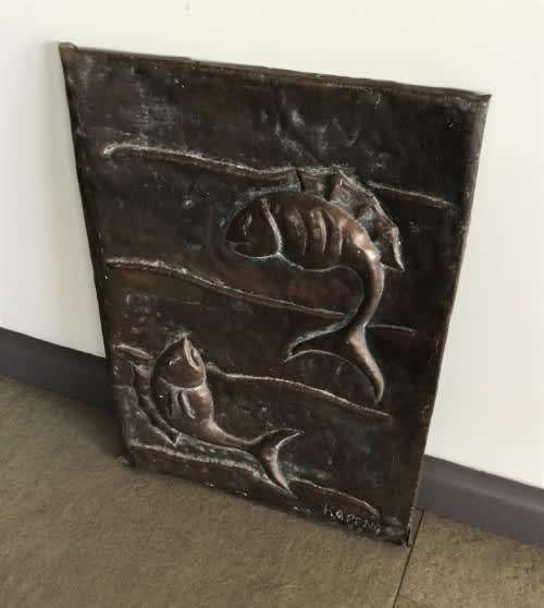BEAUTIFUL HAND-BEATEN COPPER ART WORK!! *SIGNED*