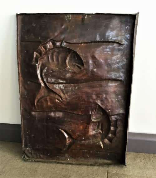 BEAUTIFUL HAND-BEATEN COPPER ART WORK!! *SIGNED*
