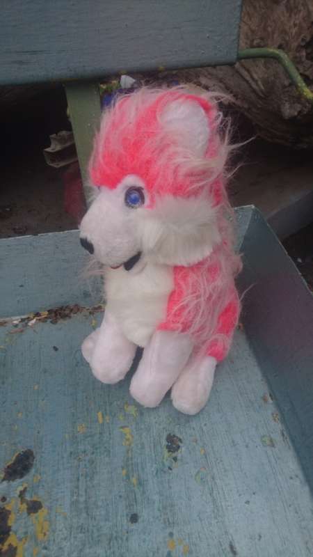 Cute vintage husky doll