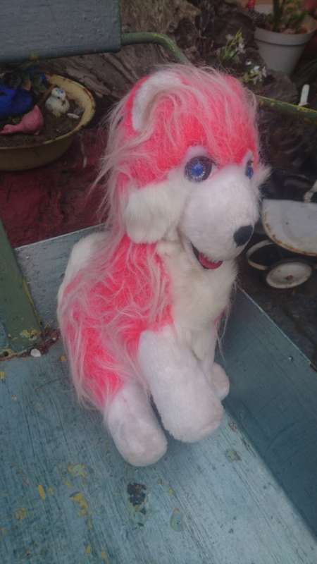 Cute vintage husky doll