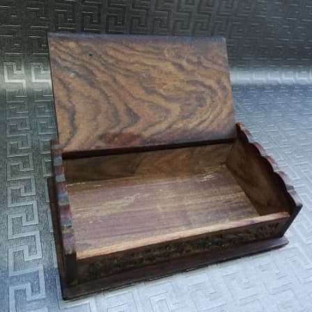 Beautiful Highly detailed wooden hand carved box!!!!!