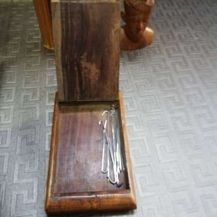 Lovely boer war POW made box carved `GROETEN UIT INDIA`14cm x 8.5cm