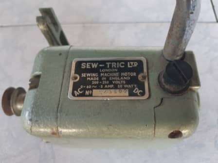 ANTIQUE SEW - TRIC LTD (LONDON) SEWING MACHINE MOTOR