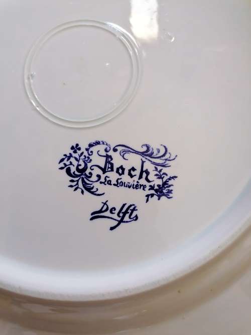 boch la louviere delfts large plate