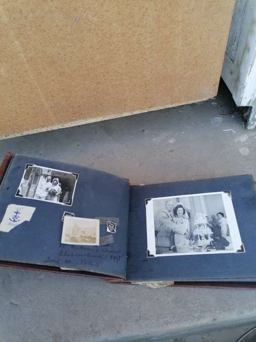 WW2 Egypt photo album of Sgt. Turley and Christine. G. Robertson With marriage photos