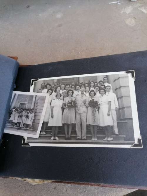 WW2 Egypt photo album of Sgt. Turley and Christine. G. Robertson With marriage photos