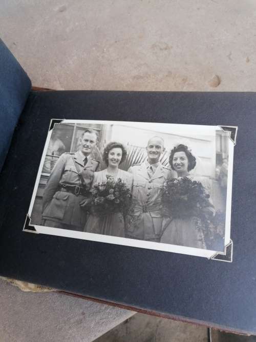 WW2 Egypt photo album of Sgt. Turley and Christine. G. Robertson With marriage photos