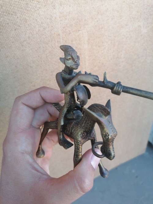 Awesome brass dogon figure