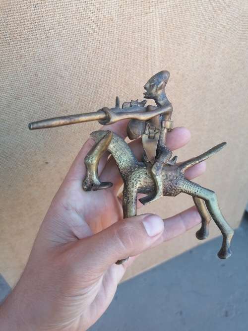 Awesome brass dogon figure